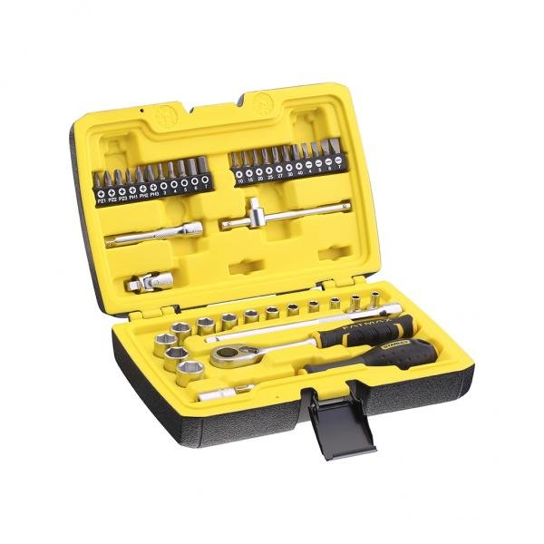 stanley fmmt82826-1 set tubulare fm 1/4" + 1/2", 81 piese 1 Stanley FMMT82826-1 Set tubulare FM 1/4" + 1/2", 81 piese