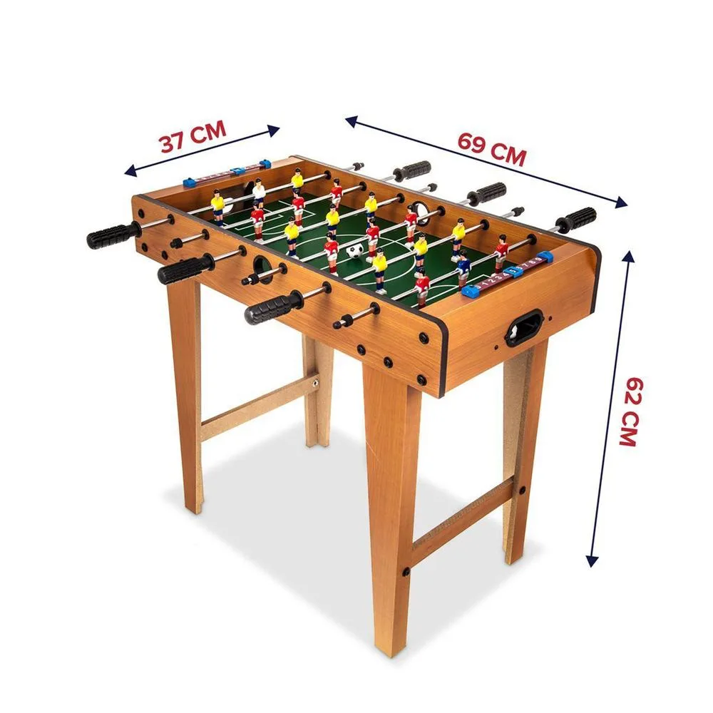 Masa de fotbal, mini foosball, 69 x 37 x 62 cm, 2-4 jucatori, MDF, metal, plastic - imagine 5