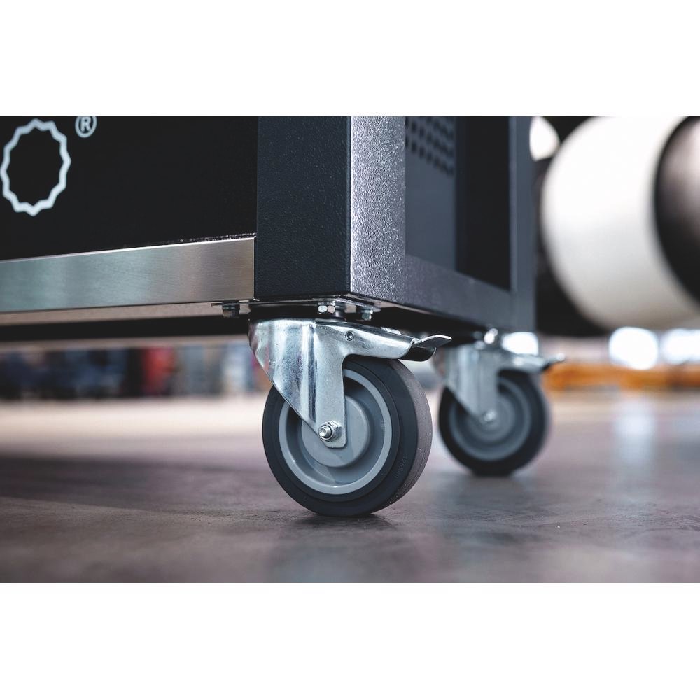 stahlwille 85010621, banc de lucru mobil wb 621, 7 sertare cu glisare completa, compartiment lateral, blat din lemn, inchidere centralizata, doar bancul 10 Stahlwille 85010621, Banc de lucru mobil WB 621, 7 sertare cu glisare completa, compartiment lateral, blat din lemn, inchidere centralizata, doar bancul - imagine 10