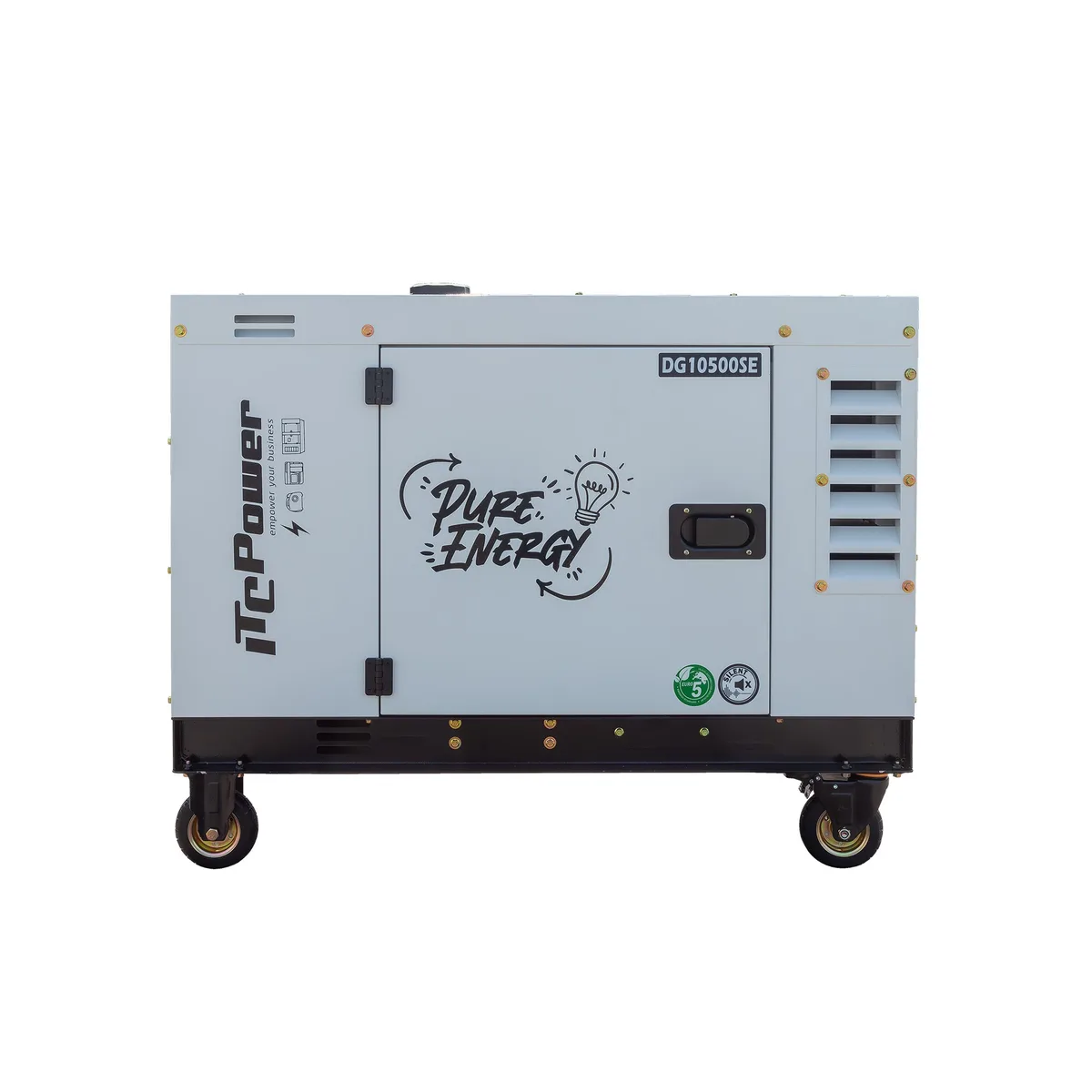 Generator diesel monofazat ITC Power DG10500SE, 8,5 kW, controller DC30, insonorizat - imagine 2