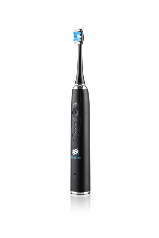 Set 2 x Periuta de dinti electrica sonica ETA Sonetic 3707 90010, dezinfectare UV, IPX7, MicroBUBBLES, alb si negru - imagine 4