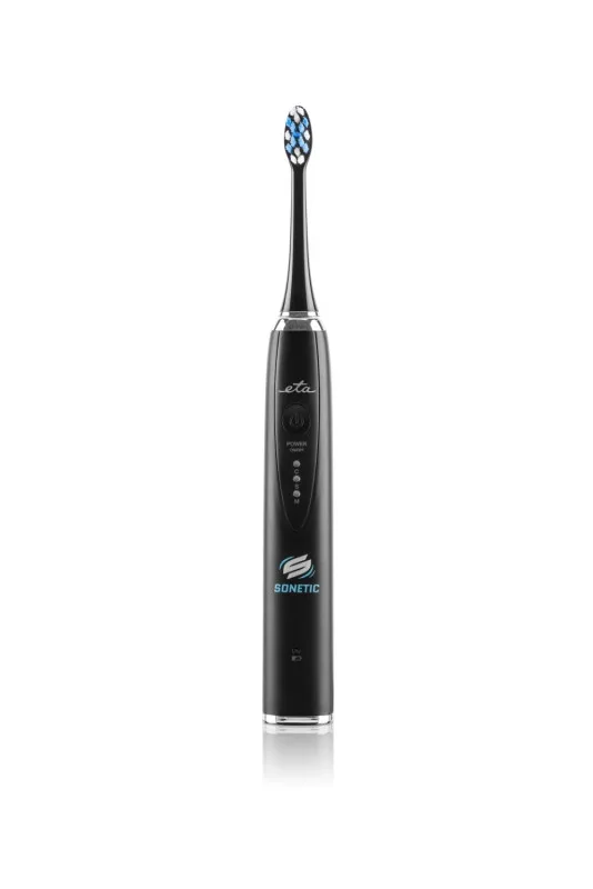 Set 2 x Periuta de dinti electrica sonica ETA Sonetic 3707 90010, dezinfectare UV, IPX7, MicroBUBBLES, alb si negru - imagine 5