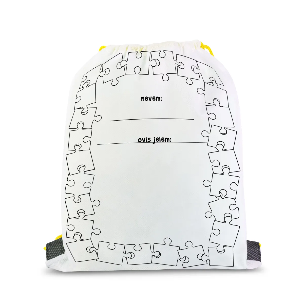 Rucsac sport copii de colorat 33x27 cm, personalizabil, material PET, multicolor