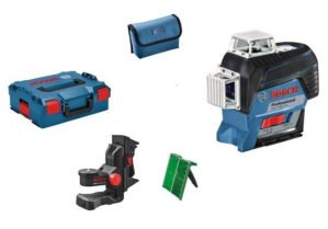 Nivela laser cu linii verzi (30 m) Bosch cu Bluetooth GLL 3-80 CG + BM 1 + Suport + L-Boxx