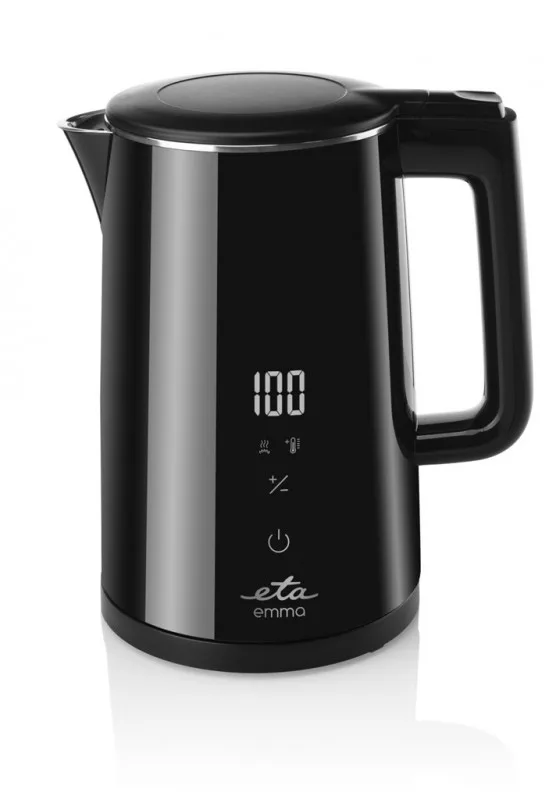 Fierbator electric ETA Emma 5595 90000, 2200 W, 1.5 L, pereti dubli, 40 - 100 ° C, afisaj LED, negru - imagine 4