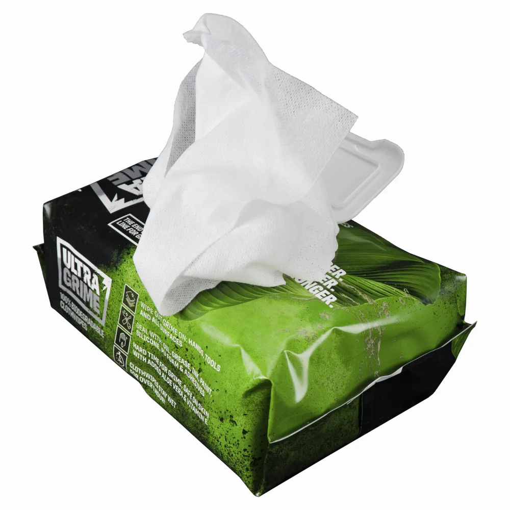 Servetele umede Bio Multiuse, UltraGrime 5940, 38 cm x 25 cm, 100 de bucati reciclabile - imagine 4