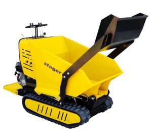 Roaba cu motor termic cu incarcator frontal Stager RMT500SI, 9CP, 500kg, senile