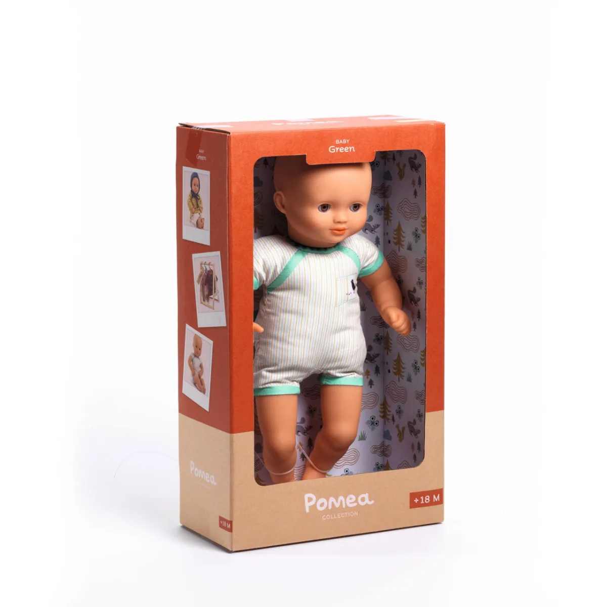 Papusa bebelus Baby Green, Djeco - imagine 2