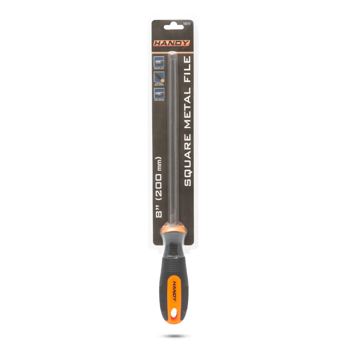 Pila patrata pentru metal, 200 mm cu maner ergonomic, taiere dubla, granulație medie - imagine 4