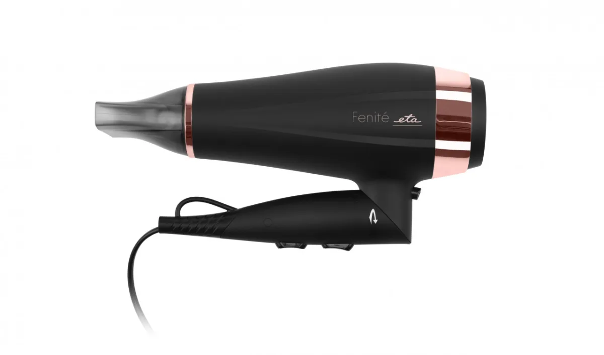 Uscator de par ETA Fenite 7320 90020 cu ionizare, 2200 W, 2 viteze, 3 trepte de temperatura, negru - imagine 5
