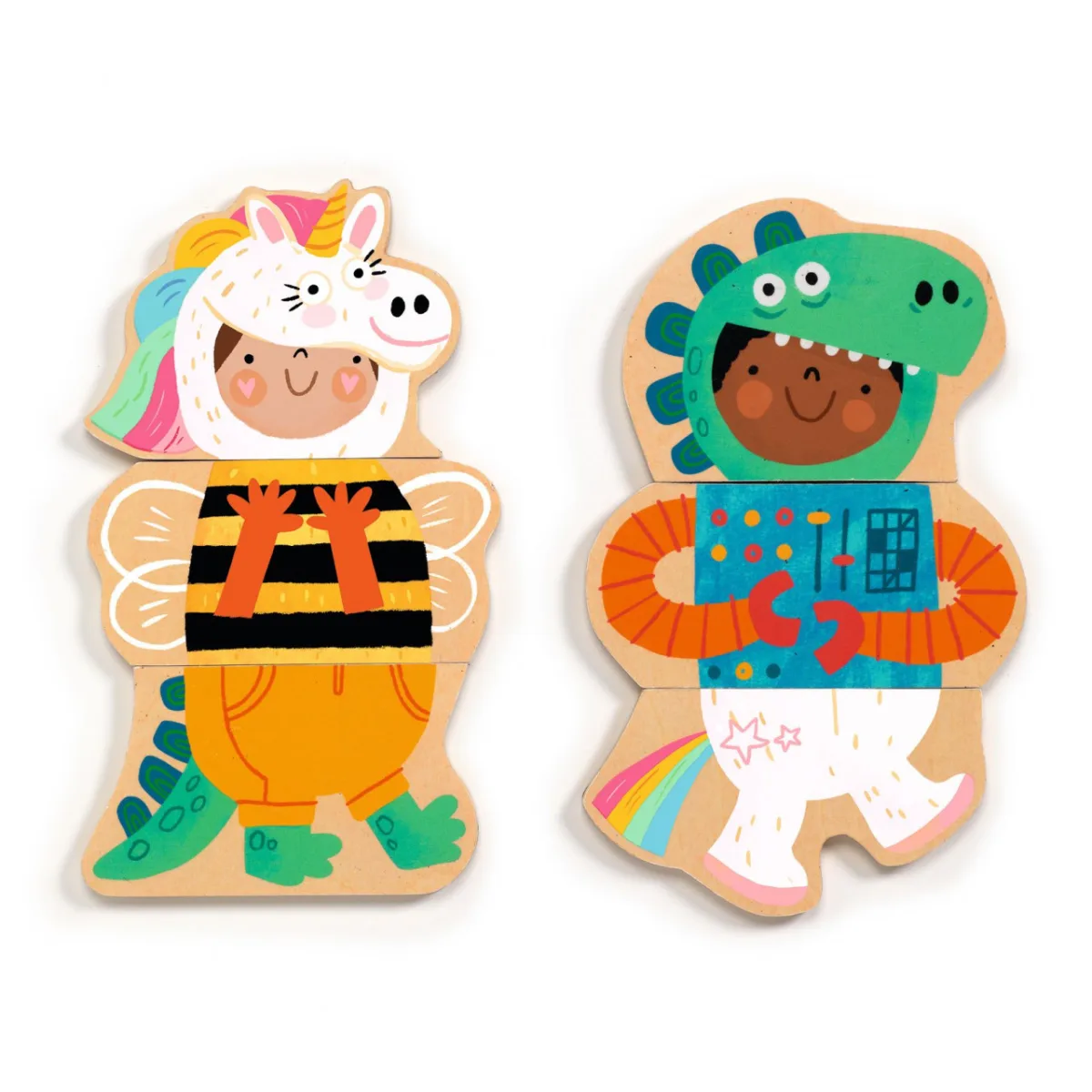 Joc cu magneti Animale costumate, Djeco - imagine 3