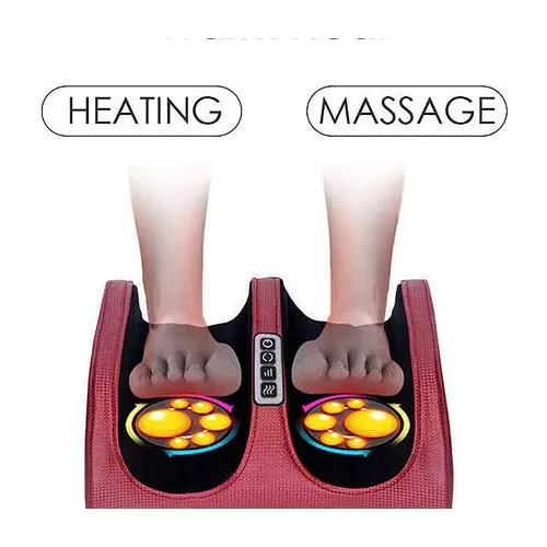 Aparat de Masaj Macvi® pentru Picioare si Gambe cu Caldura, Masaj Shiatsu cu Role pentru Tesuturi Profunde, Alimentare la Priza, Reducere Durere, Circulatie Sanguina Imbunatatita, Material PU - imagine 2