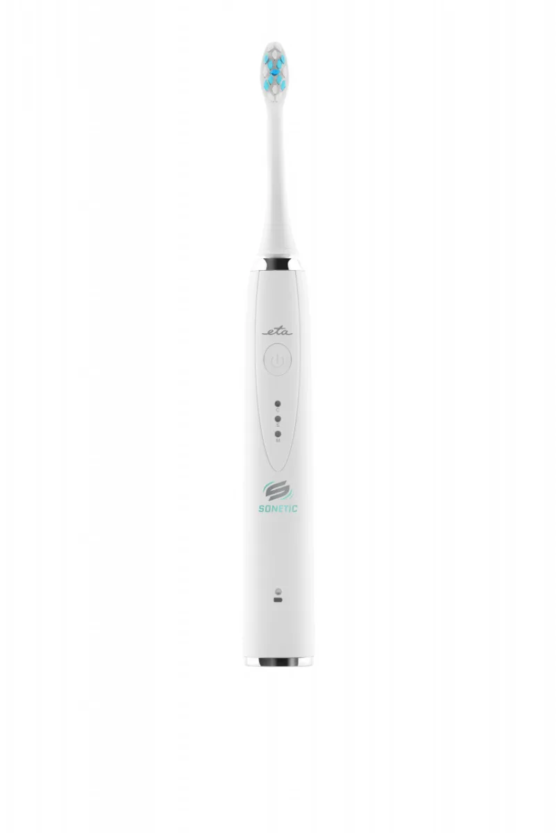 Periuta electrica sonica ETA Sonetic Holiday 4707 90000, dezinfectare UV, 2 capete, alb