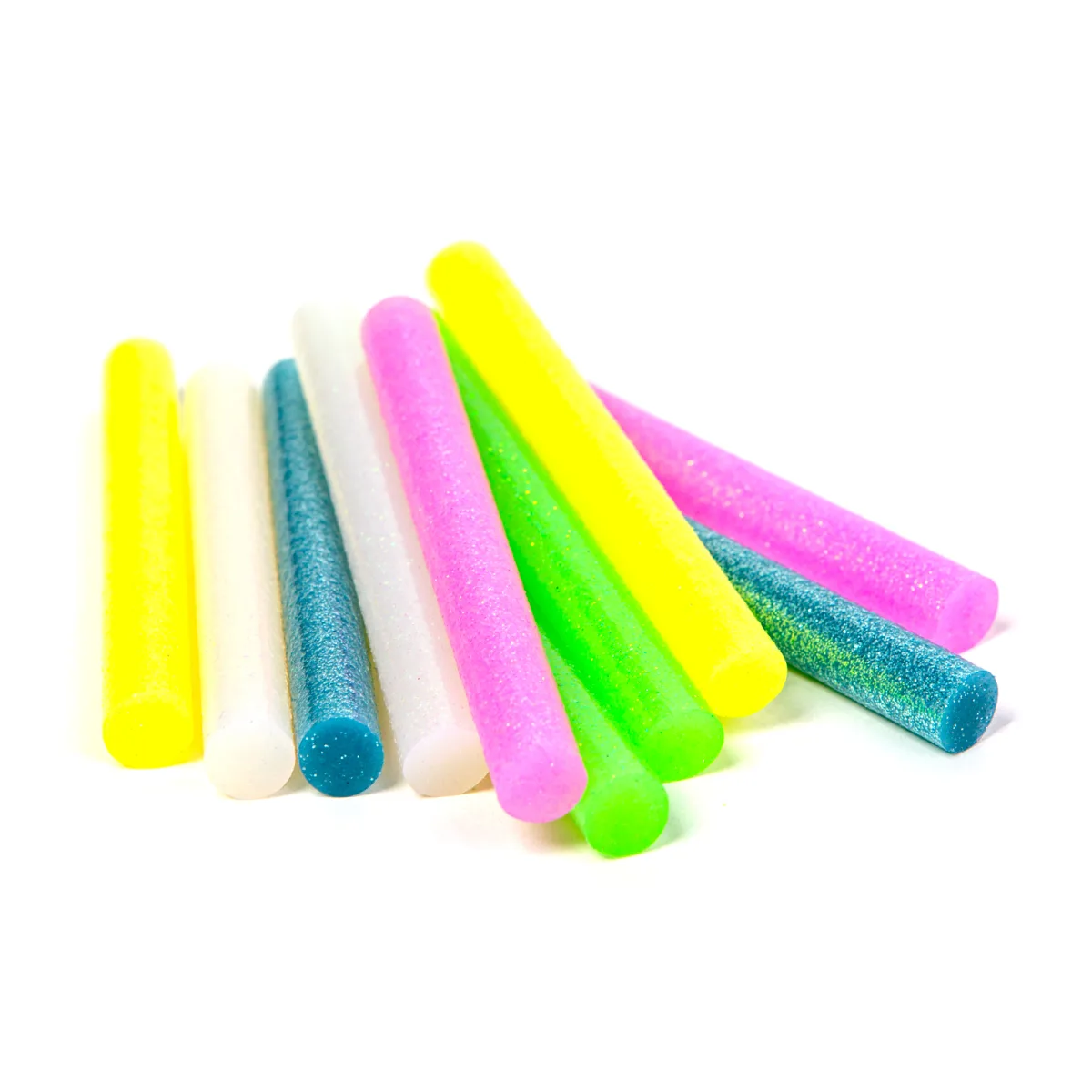 Baton lipici pistol silicon 11 x 100 mm, rezerve lipici cald fluorescent, set 10 buc pentru pistol lipit