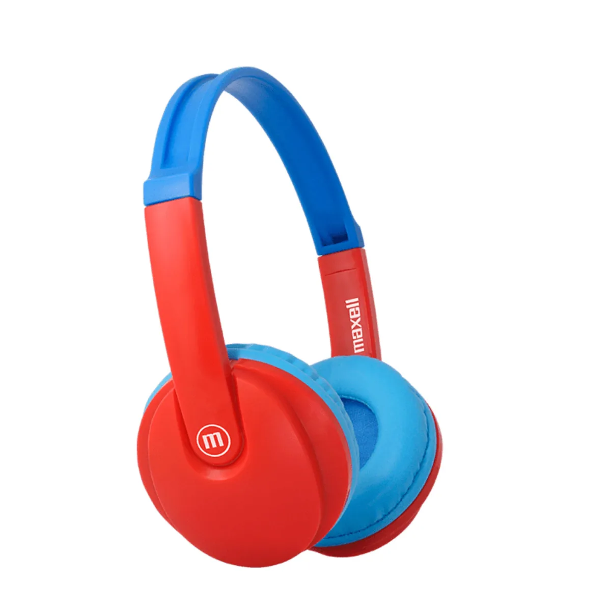 Casti copii Maxell HP-BT350, Bluetooth, limitare volum 85dB, cu microfon, rosu/albastru
