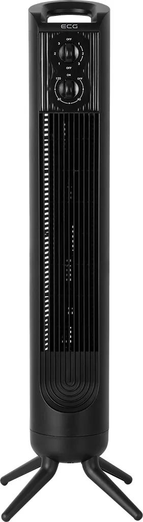 Ventilator turn ECG Tower Fan 1 Black, 50 W, 3 viteze, oscilatie, timer 120 min, negru - imagine 2