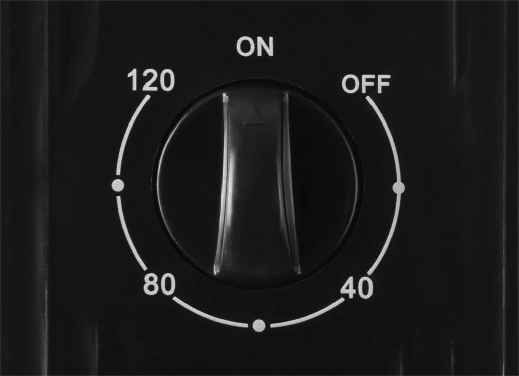 Ventilator turn ECG Tower Fan 1 Black, 50 W, 3 viteze, oscilatie, timer 120 min, negru - imagine 4