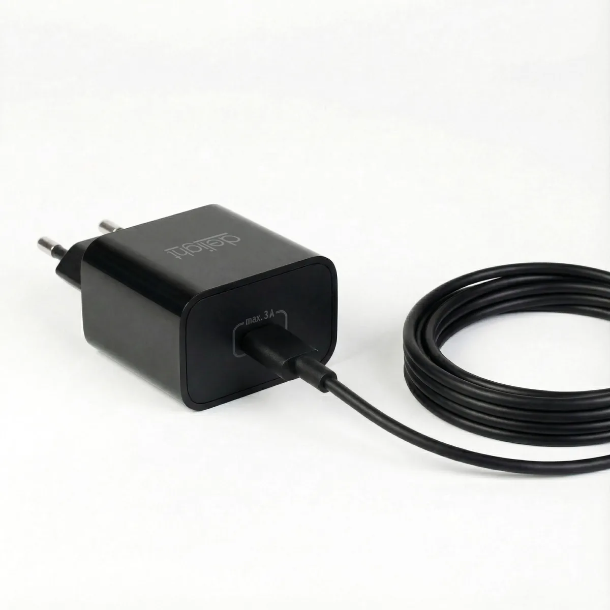 Incarcator rapid USB C PD 20W adaptor priza Type C universal fast charge negru - imagine 3