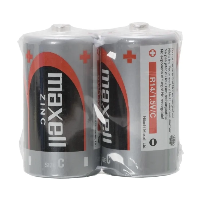 Baterii C R14 1.5V zinc, set 2 buc, rezistente scurgeri, pentru jucarii / lanterne / aparate