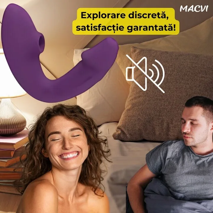 Vibrator Portabil Fara Fir Macvi® pentru Femei, Stimuleaza Punctul G, Clitoris si Sani, Design Compact si Ergonomic, Usor de Utilizat - imagine 4