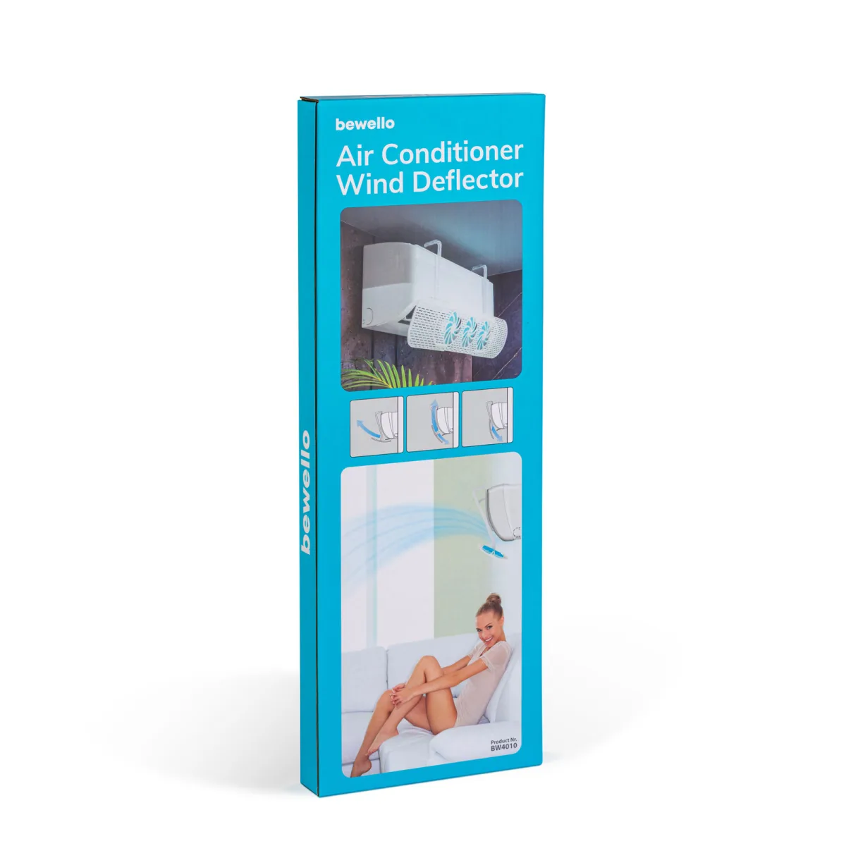 Deflector aer conditionat reglabil 55-88 cm cu ventilatoare, deviere aer AC, protectie aer rece - imagine 6