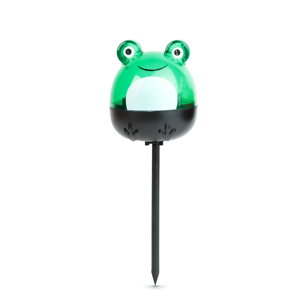 Lampa solara LED gradina, broasca decorativa verde, lumina alba rece, iluminat exterior solar IP44 - imagine 2