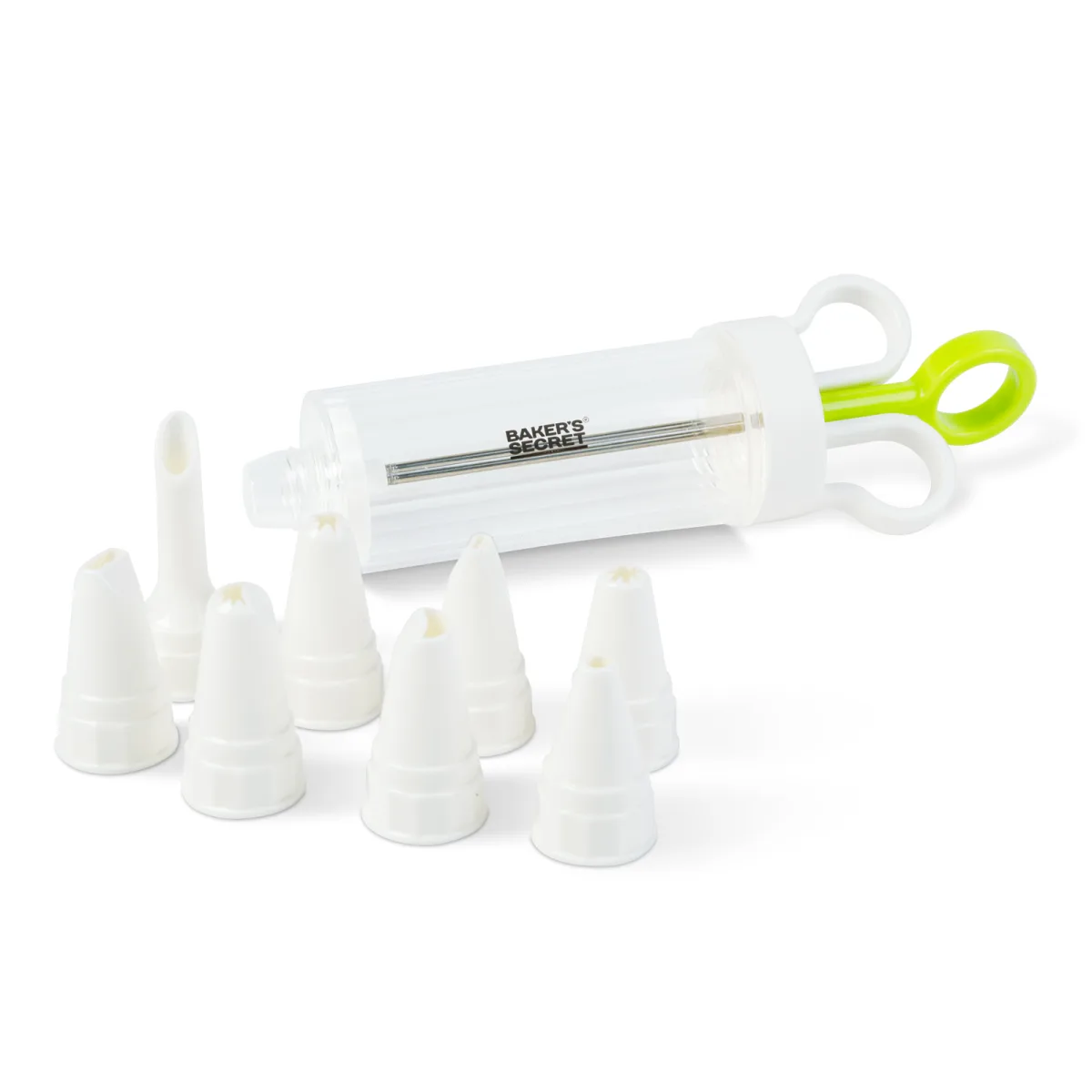 Set decorare prajituri Baker's Secret 8 duze 22 x 18 x 6.6 cm, dispenser pentru ornare torturi si deserturi