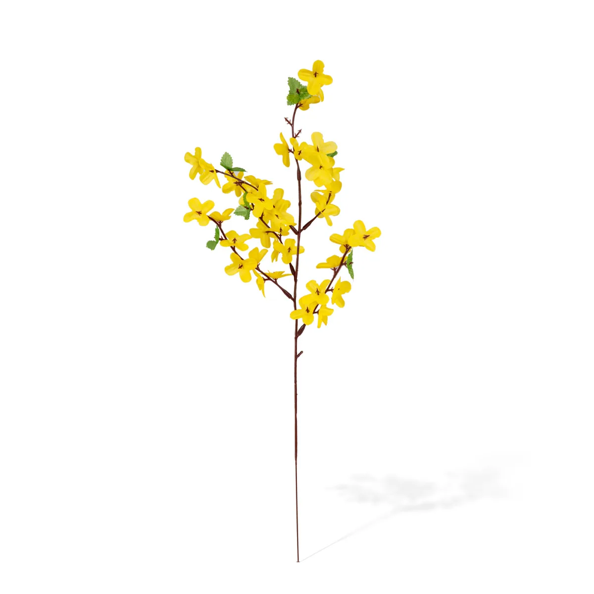 Decor Paste forsythia ploaia de aur 46 cm, ramura artificiala, galben - imagine 2