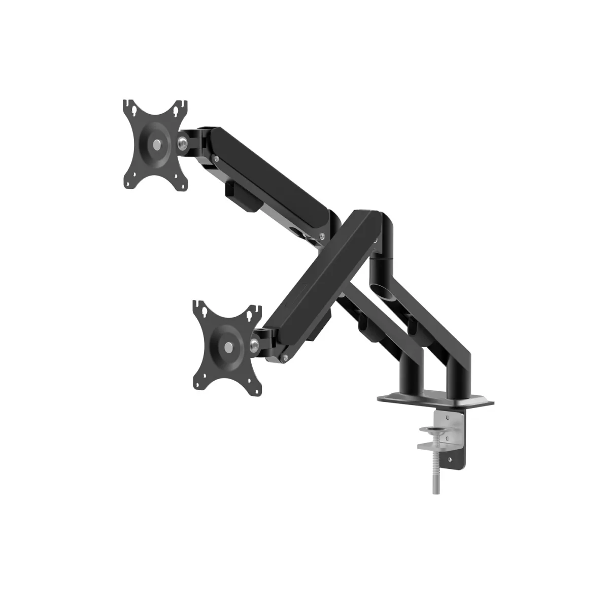 Suport dublu pentru monitor si TV 17-30", montare pe birou, brate telescopice, VESA - imagine 4