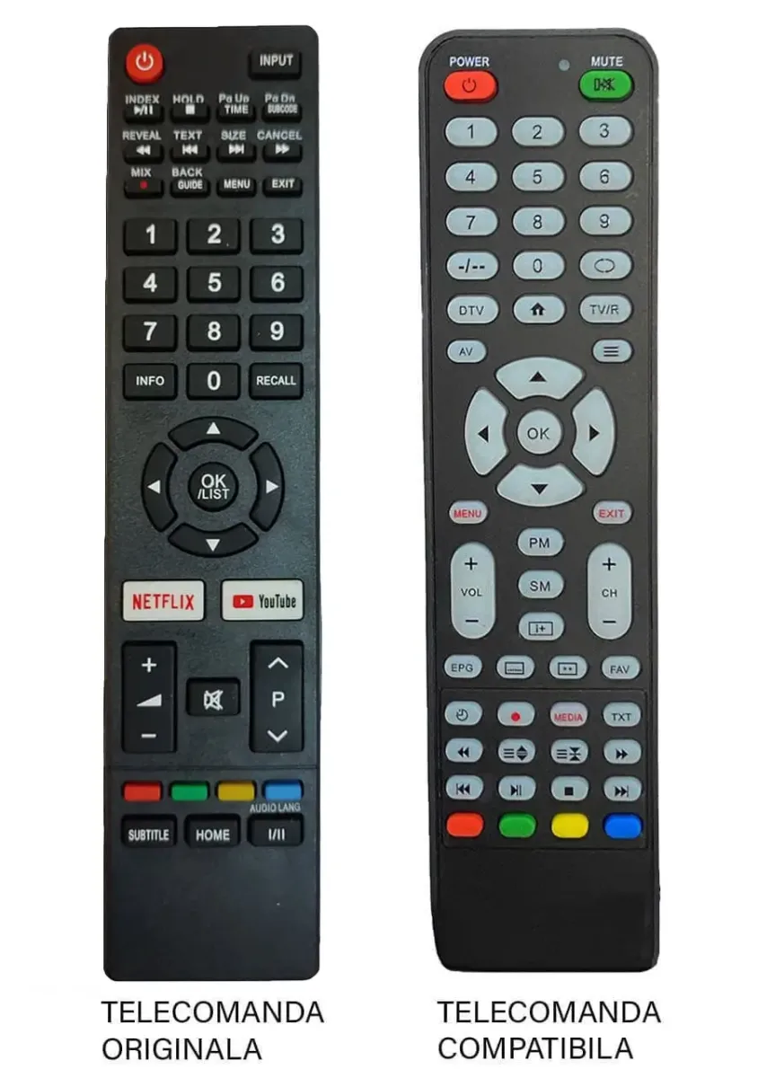 Telecomanda inlocuitoare compatibila TV Vortex NEI Schneider 32NE4700 IR 40BF (380-E)