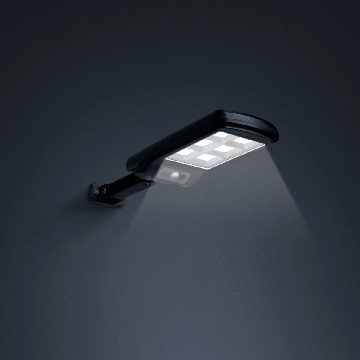 Proiector solar 6 LED COB senzor miscare 300lm IP65 iluminat exterior perete