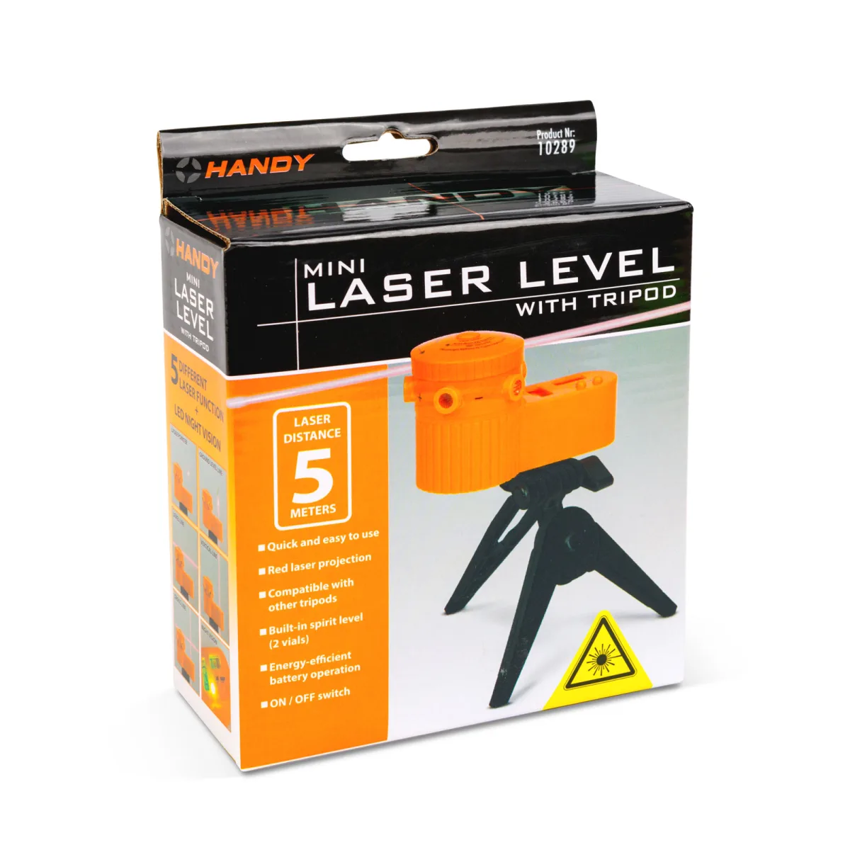 Nivela Laser Mini cu Trepied si Proiectie Cruce, Nivel Laser Compact pentru Aliniere - imagine 4