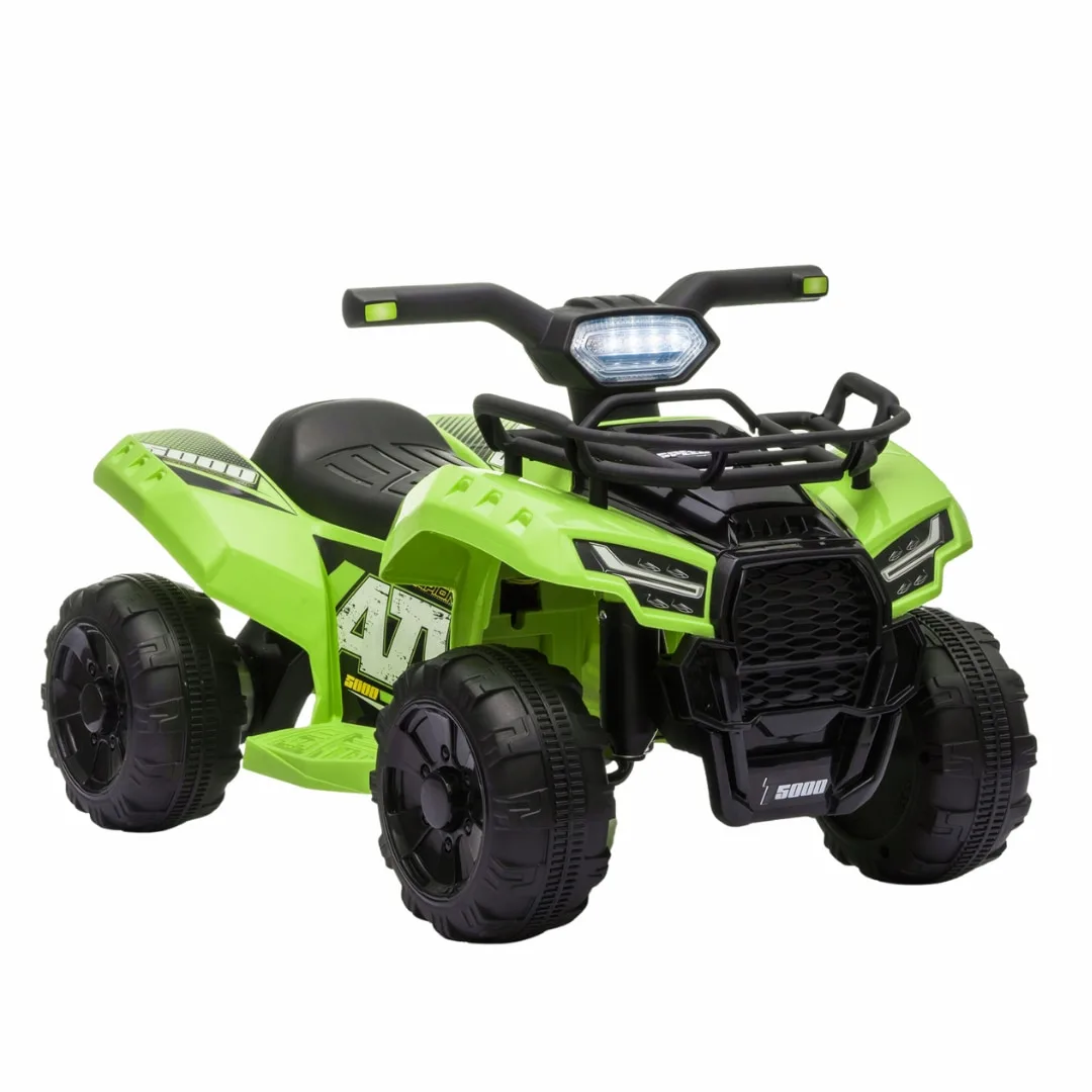 ATV Electric MACVI® pentru Copii cu Motor 6V si Baterie Reincarcabila, Potrivit 18-36 Luni, Control Simplu si Siguranta Sporita, Verde