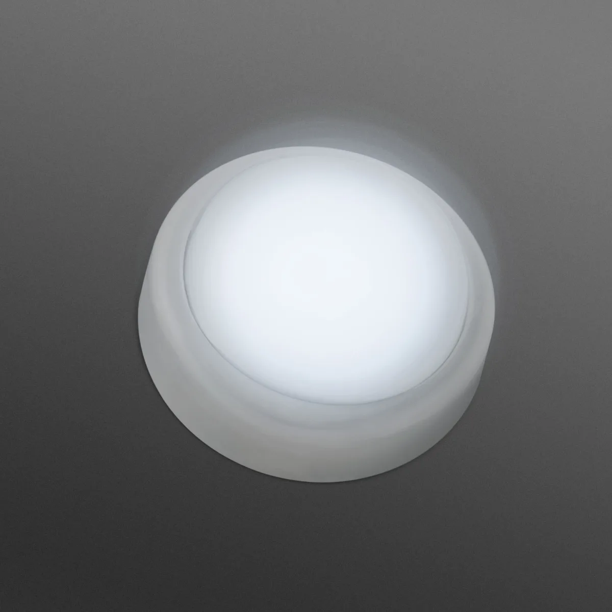 Lampa LED cu buton, alimentare baterii AA, lumina de noapte, portabila, 10 cm - imagine 3