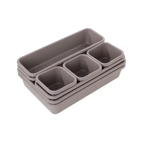 Set 8 Organizatoare Sertar MACVI, Plastic, Multicolor - imagine 4