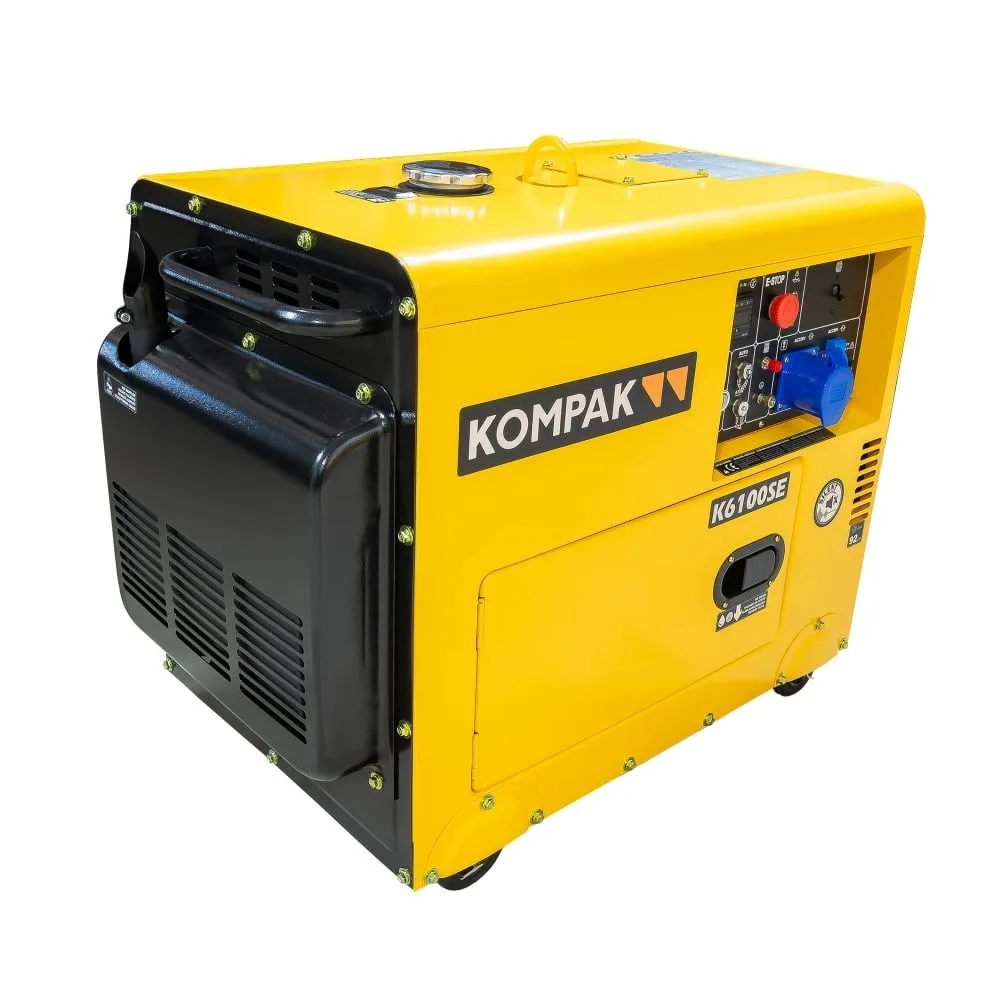Generator diesel monofazat KOMPAK K6100SE, 5.3 kW, 230 V, insonorizat - imagine 10