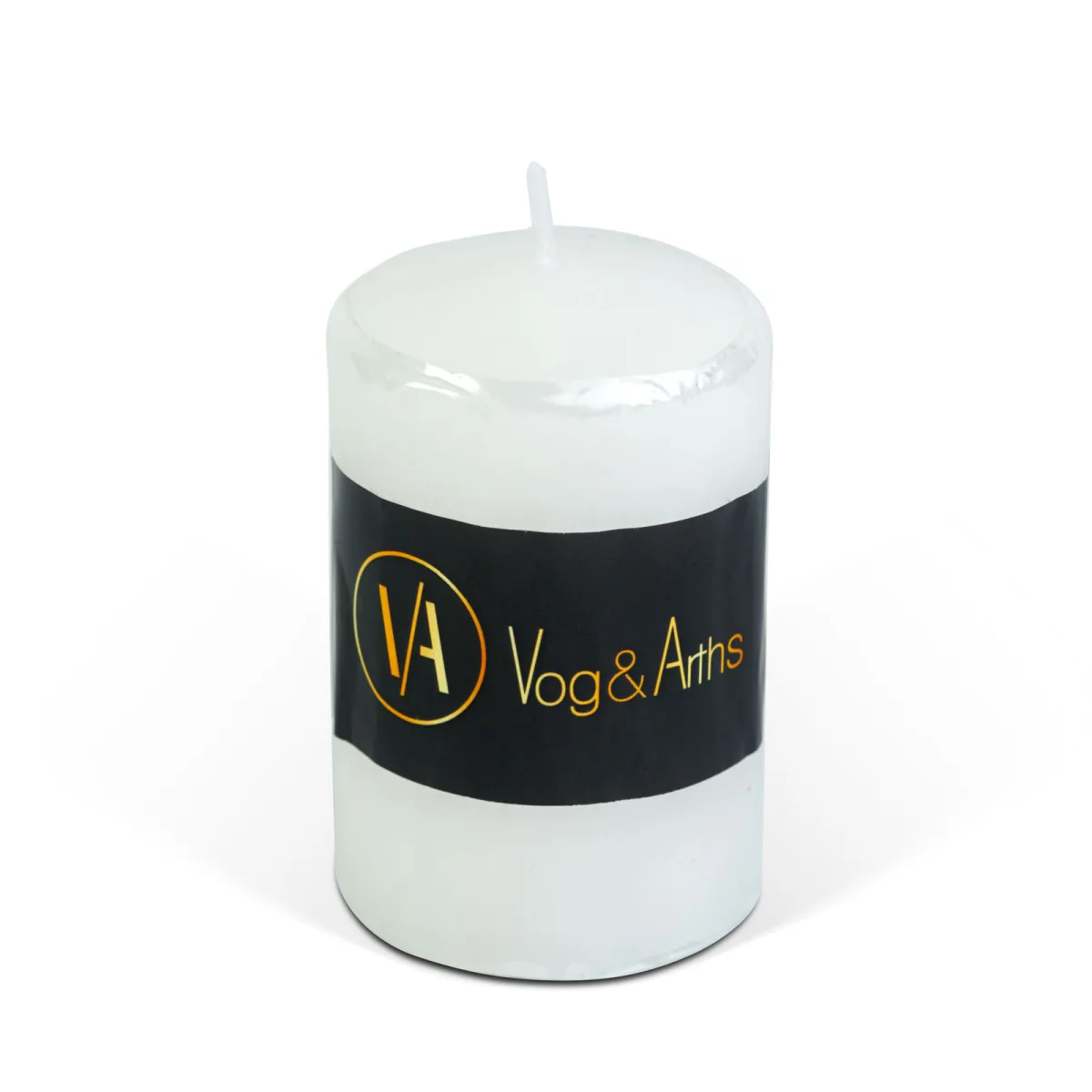 Lumanare cilindrica, alba, 130 g, fara parfum, decor casa si suporturi festive - imagine 2