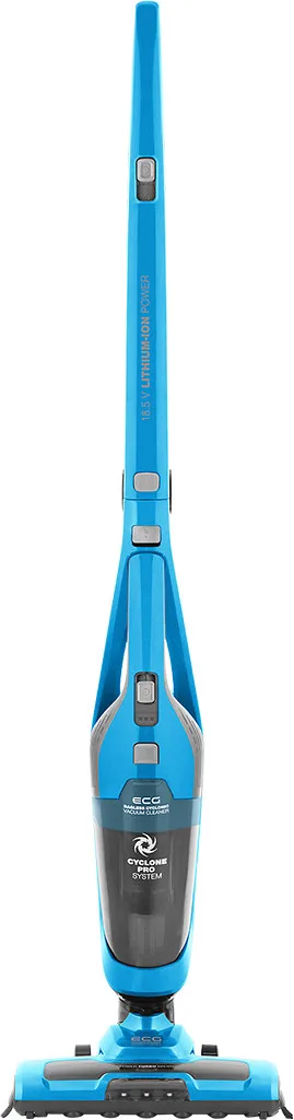 Aspirator vertical portabil 2in1 ECG VT 4520 Bruno, 90 W, baterie Li-Ion 18.5 V, sistem de filtrare cyclonic, albastru - imagine 2