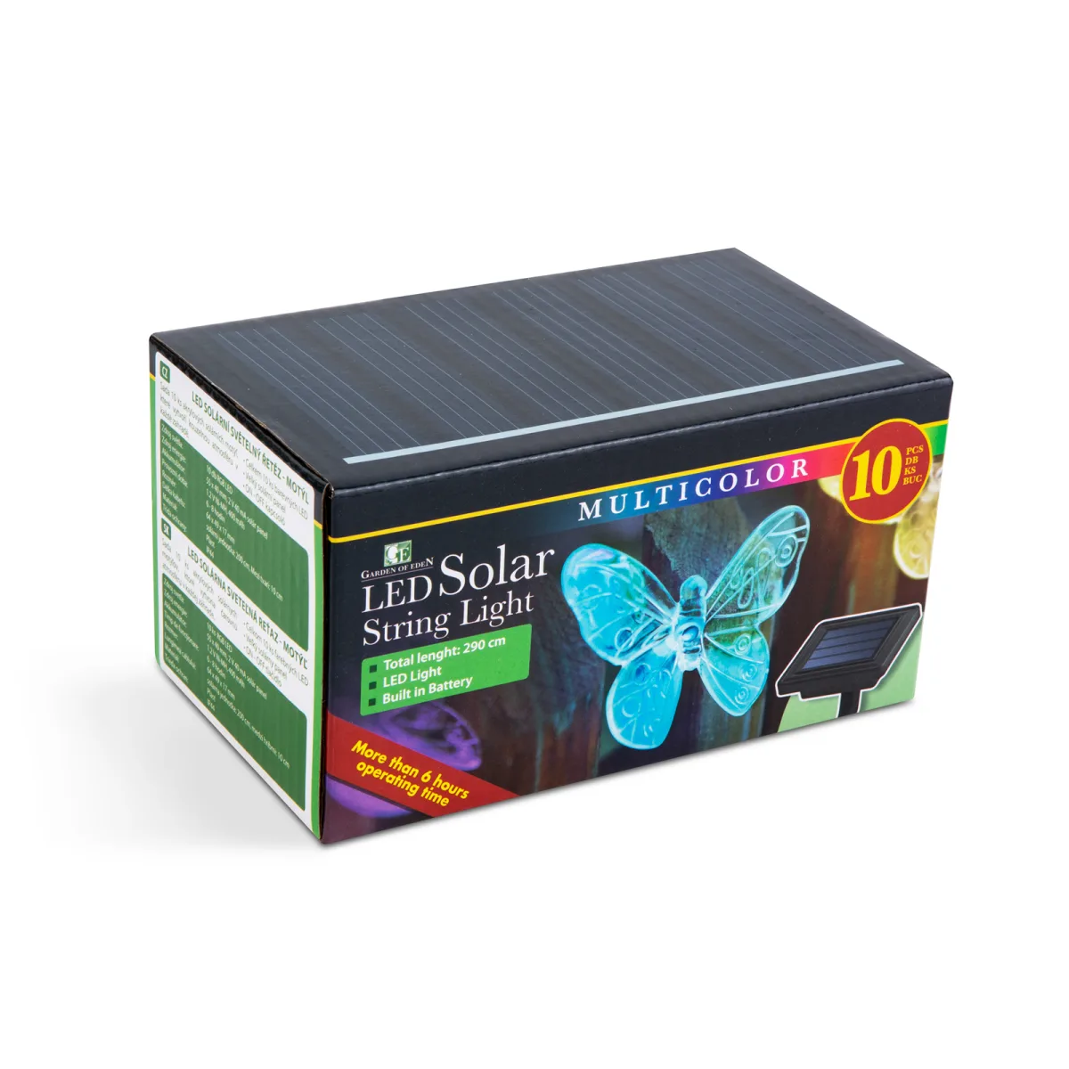Sir luminos solar fluturi 2 m, 10 LED color, iluminat decorativ gradina, exterior IP44 - imagine 4