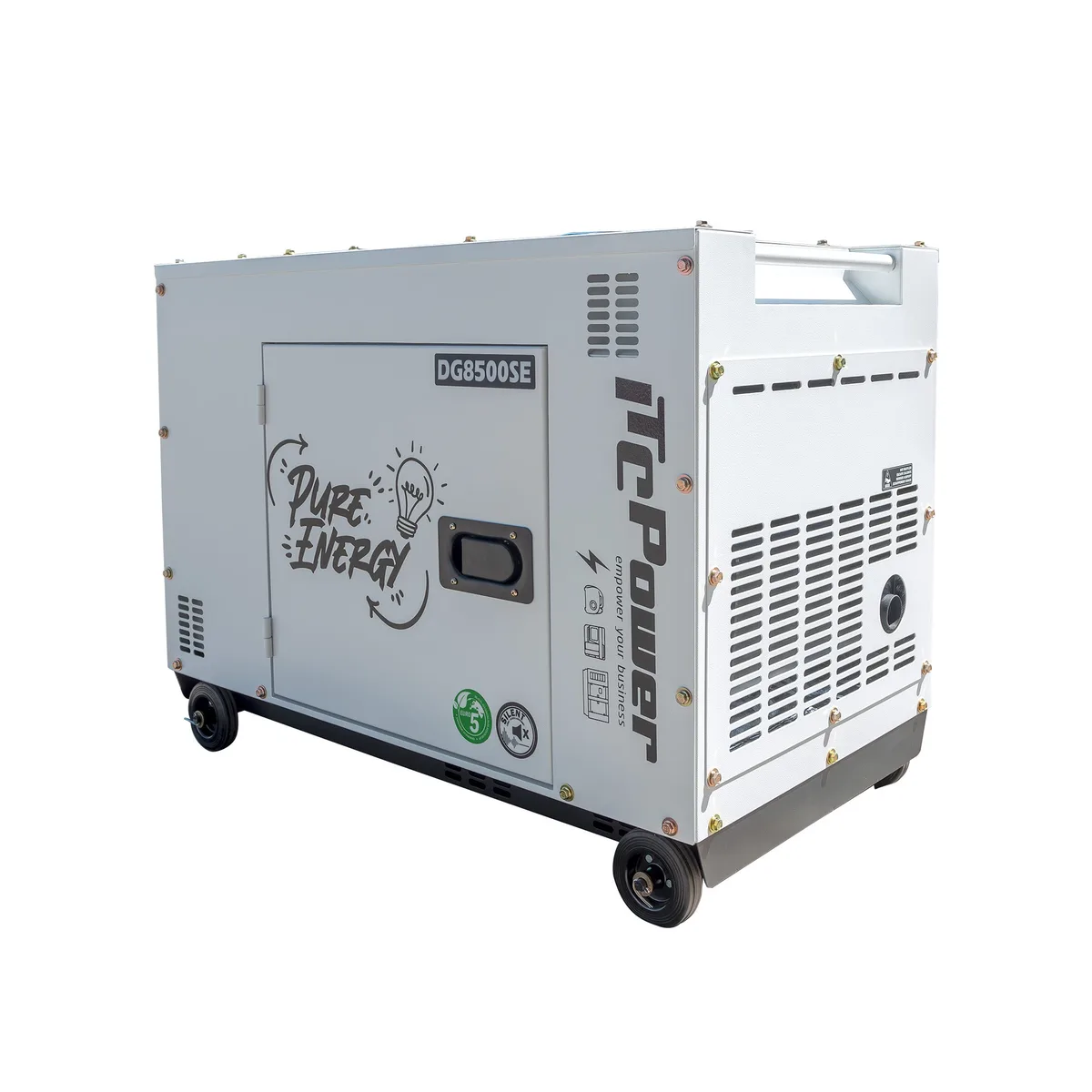 Generator diesel monofazat ITC Power DG8500SE, 6,3 kW, insonorizat, pregatit ATS - imagine 7