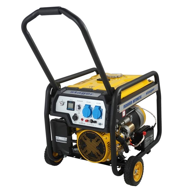 Generator open-frame Stager FD 3600ER Automatic, 3kW, monofazat, benzina, pornire electrica - imagine 3