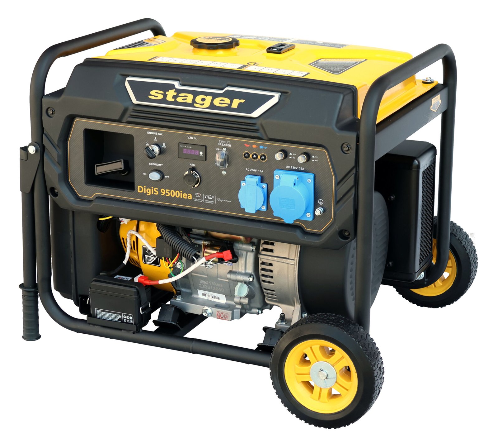 Generator digital Stager DigiS 9500iea invertor open-frame 9.5kW, monofazat, benzina, optional automatizare