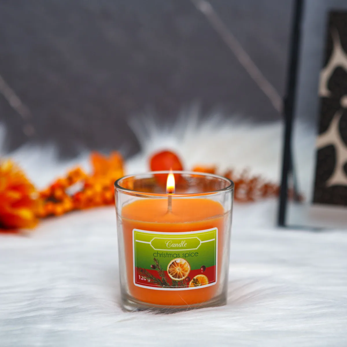 Lumanare parfumata Craciun, aroma Christmas Spice, 120 g
