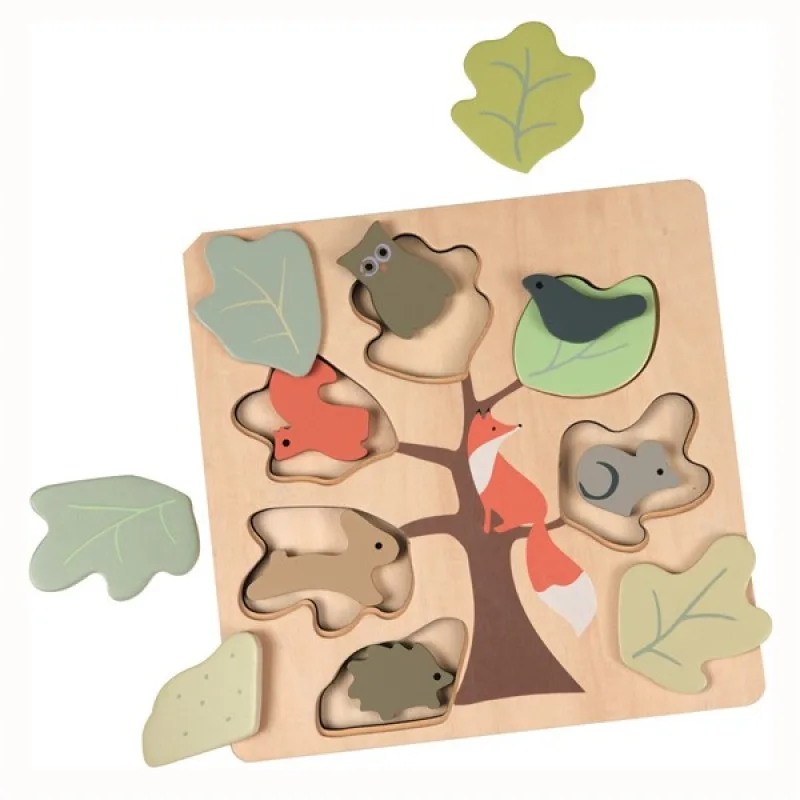 Puzzle din lemn vulpita, Egmont Toys - imagine 2