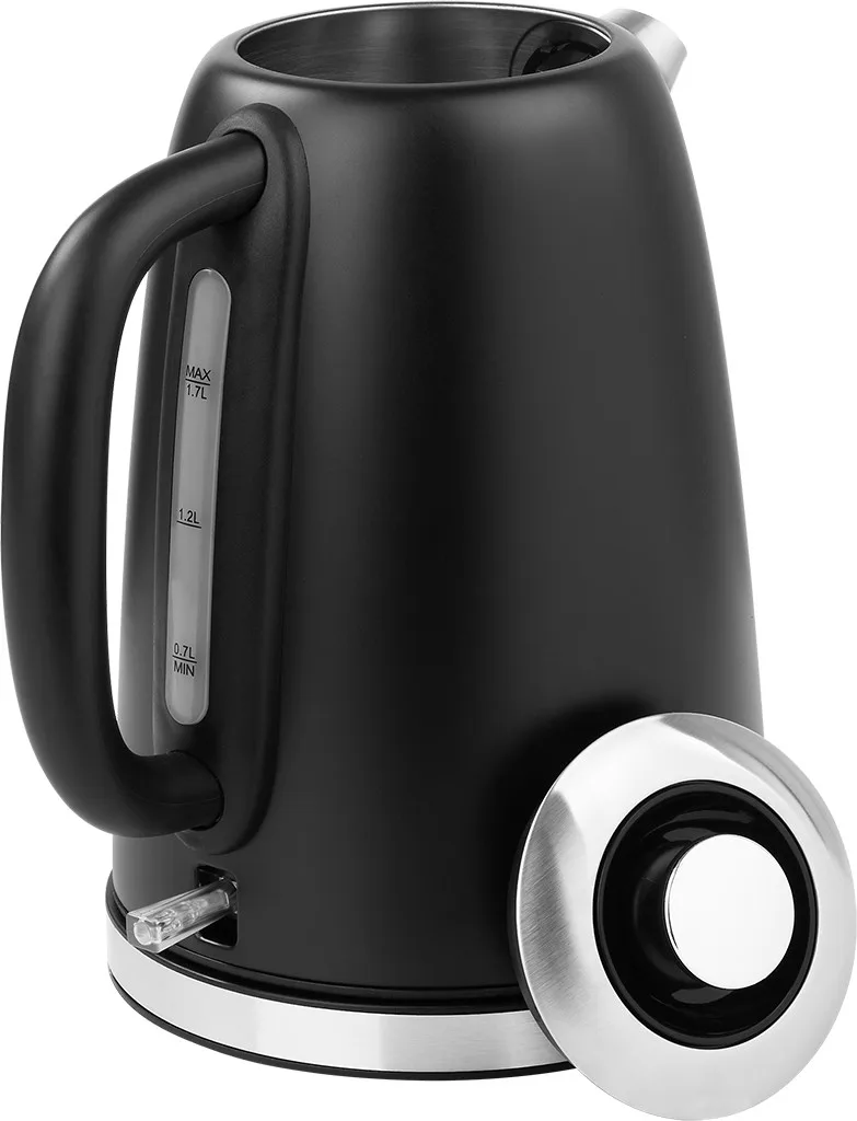 Fierbator electric ECG RK 1700 Magnifica Nero, 1.7 litri, 2200 W, otel inoxidabil, indicator temperatura - imagine 3