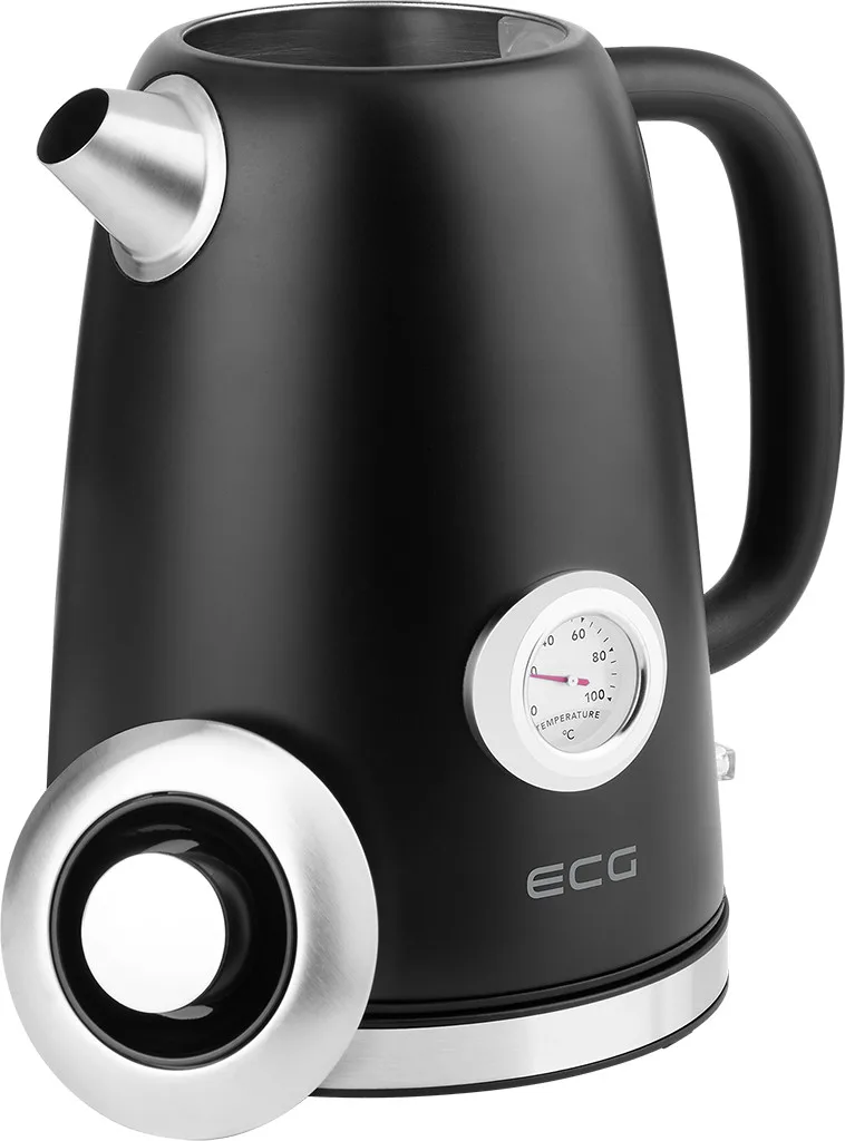 Fierbator electric ECG RK 1700 Magnifica Nero, 1.7 litri, 2200 W, otel inoxidabil, indicator temperatura - imagine 4