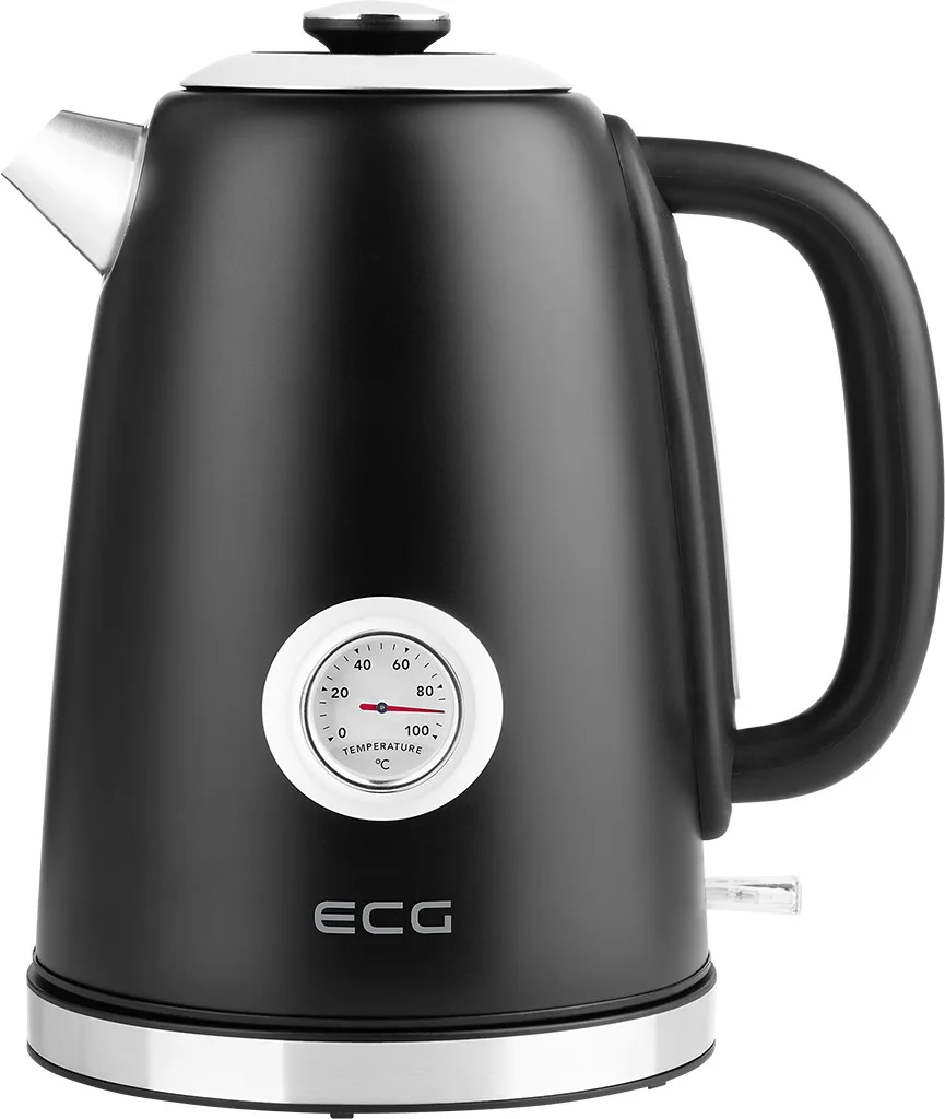 Fierbator electric ECG RK 1700 Magnifica Nero, 1.7 litri, 2200 W, otel inoxidabil, indicator temperatura - imagine 10
