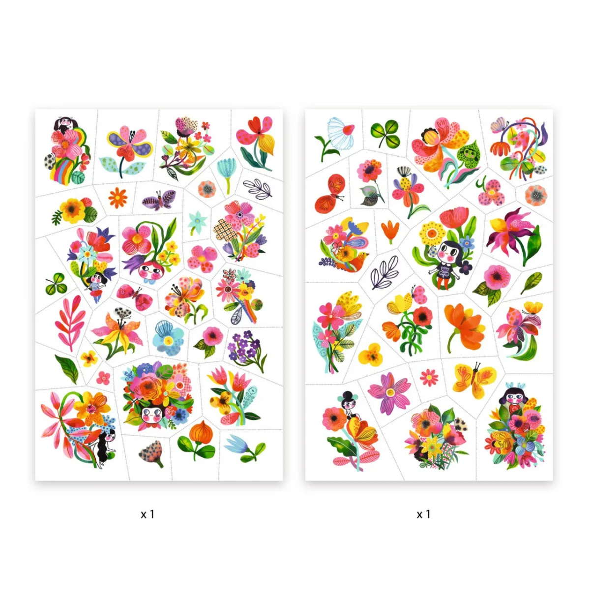 Tatuaje Flori colorate, Djeco - imagine 4