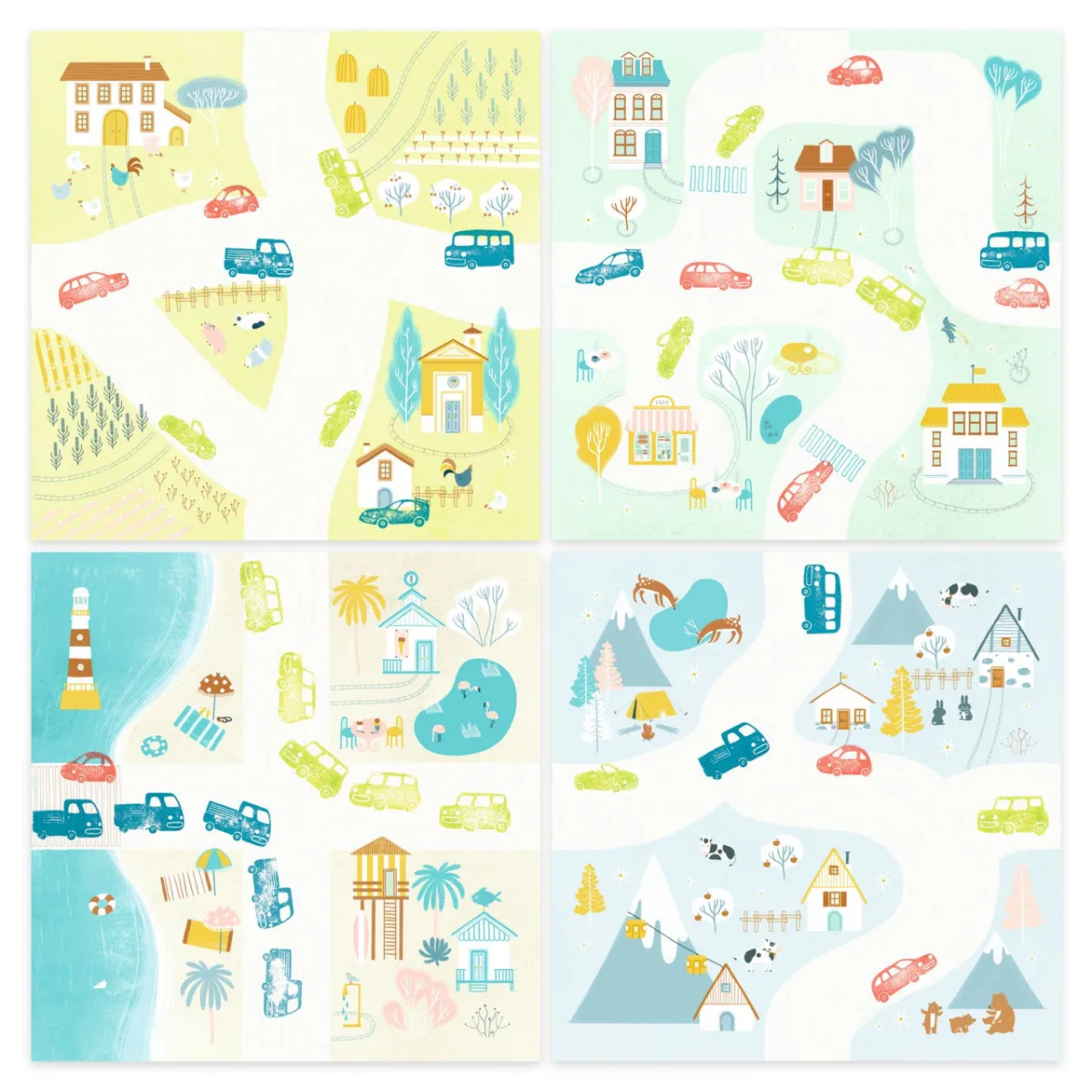 Joc cu stampile Trafic, Djeco - imagine 2