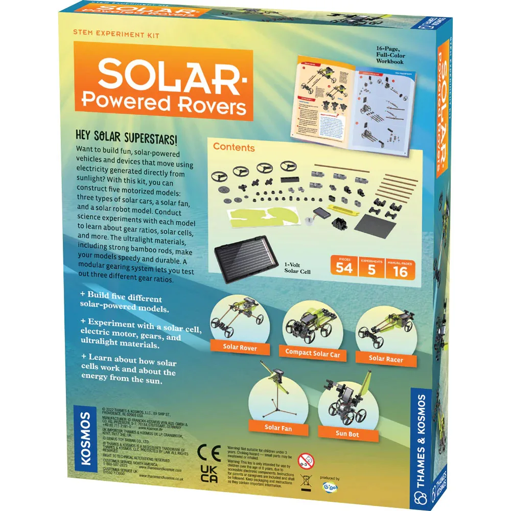 Kit STEM de contruit vehicule cu energie solara, Thames & Kosmos - imagine 4